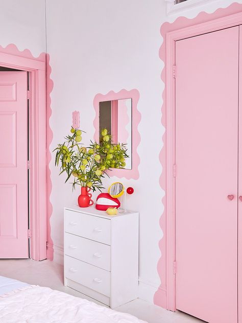 Art Deco Style Interior, Pastel House, Interior Design Art, Pink Room, Dream House Decor, Bedroom Makeover, Room Makeover, Colorful Interiors, House Colors