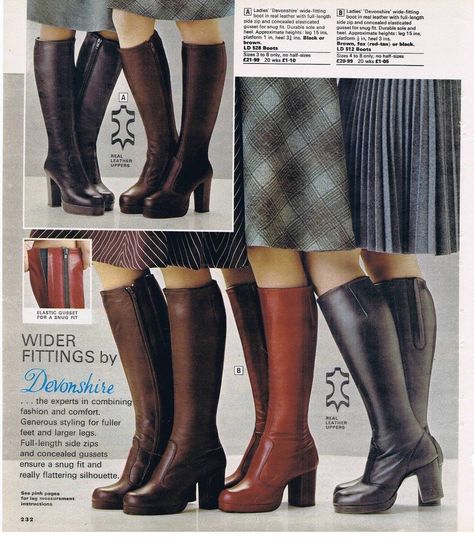 70s Boots, High Heel Dress Boots, 1970 Fashion, Ebony Magazine, Fashion 1970s, 60s And 70s Fashion, Hippie Fashion, 1970s Style, 70s Inspired Fashion