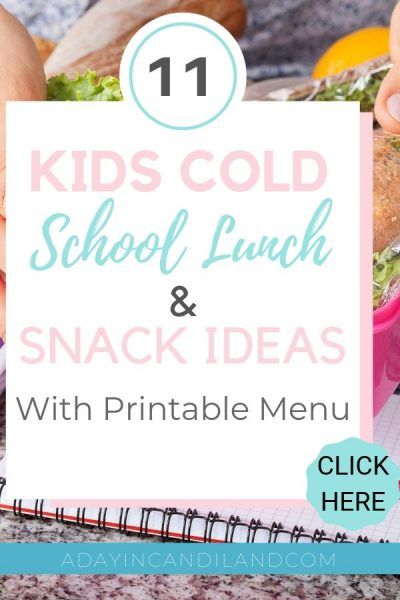 Cold School Lunch Ideas, Cold Lunch Ideas For Kids, Kids Lunch Menu, Lunch And Snack Ideas, Cold School Lunches, School Lunch Menu, Kids School Lunch, School Menu, Easy School Lunches