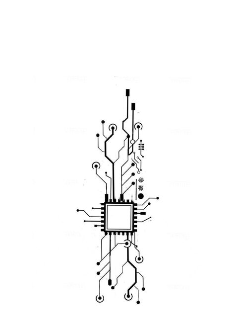 Computer Circuit Tattoo, Information Technology Tattoo, Cymatics Tattoo, Cybersecurity Tattoo, Computer Chip Art, Computer Chip Tattoo, Circuit Tattoo Design, Cpu Tattoo, Expanse Tattoo