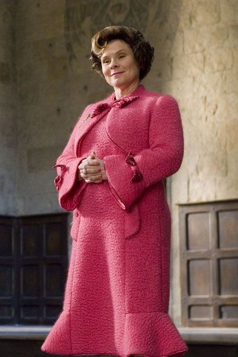 Harry Potter Interviews, Dolores Umbridge, Imelda Staunton, Pink Wardrobe, Character Dress Up, Harry Potter Cosplay, Iconic Looks, Harry Potter Halloween, Harry Potter Costume