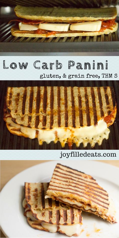 I couldn't make just one panini recipe. So I'm sharing my favorite two with you. Turkey Cheddar Chipotle Panini & Pepperoni Pizza Panini. Grain Free, THM S. via @joyfilledeats Low Carb Panini, Pizza Panini, Banting Recipes, Panini Recipes, Panini Sandwiches, Low Carb Snack, Boiled Egg Diet Plan, Low Carb Low Sugar, Low Carb Diets