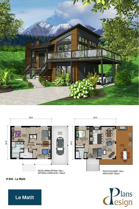 I like the second floor plan. It could be a house by itself. Sims 4 House Building, Sims 4 House Plans, Sims 4 House Design, Casas The Sims 4, Sims Building, Modern Style House Plans, Sims House Plans, Model House Plan, Sims House Design