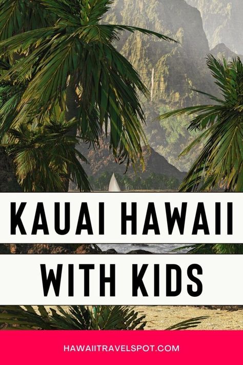 Looking for the best things to do on Kauai with kids? Look no further! I've got you covered with a list of 50 top family-friendly activities that are sure to keep everyone entertained. From enjoying the beaches, hiking to waterfalls, shopping, kayaking, whale watching, and a scavenger hunt, there's something for every interest on this beautiful island. Go mountain tubing, take a food tour, and more. Head over to the blog for the complete list of 50 fun things to do with kids in Kauai Hawaii! Kauai Hawaii Honeymoon, Kauai With Kids, Kauai Waterfalls, Guam Travel, Kauai Honeymoon, Kauai Hotels, Kauai Activities, Hawaii With Kids, Things To Do In Kauai