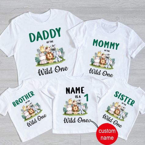 Make your next zoo-themed birthday a roaring success with these adorable family matching tees! Personalize with names for a unique touch. Perfect for boys, girls, and all the wild ones in your crew!  #zootheme #birthdayparty #matchingoutfits #kidsclothes #customtshirt #summervibes #giftideas #familyfun #toddlerfashion Zoo Animal Party, Girls Tshirt, Kids Shirts Boys, Zoo Party, Baby Boy First Birthday, Zoo Animal, Boy Shirt, Birthday Tshirts, Matching Tees