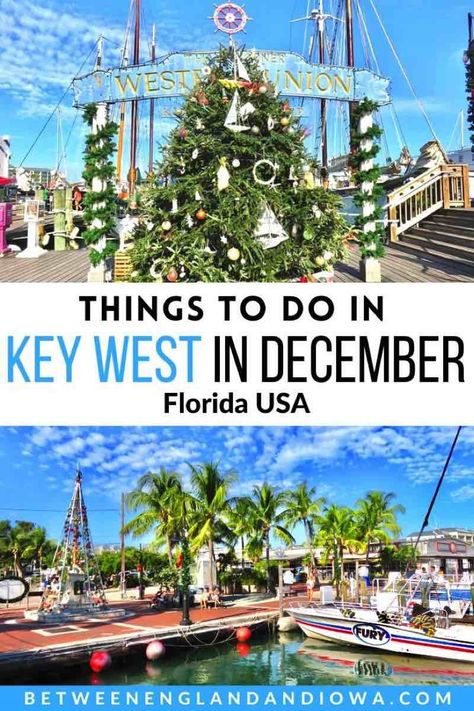 Visiting Key West In December & The Best Things To Do! Florida, USA – Between England & Iowa Key West In December, Florida In December, Key West Florida Vacation, Key West Vacations, Rv Campgrounds, Beach Destinations, Visit Usa, Usa Travel Guide, Visit Florida