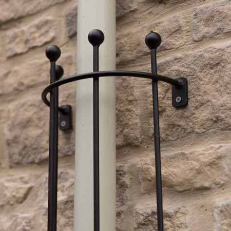 <p>Our Drainpipe Trellis panels are made using strong 8mm solid steel rod, are maintenance free and will soften and decorate unsightly drainpipes to become a beautiful link between house and garden.</p> <p>The Trellis is available in either Matt Black or Natural Rust finishes. The Matt Black finish uses high temperature powder coating for a long lasting weatherproof finish. The Natural Rust trellis is supplied in untreated steel which quickly develops a natural rust finish. Both come with a 10 year structural guarantee. </p> <p>The Drainpipe Trellis Panels are supplied as one fully welded piece and have fixing plates that can be used to screw to walls. The steel rods in the trellis are topped with attractive ball finials. <a href="../corner-drainpipe-trellis-pid10678.html">Corner Drainpipe Trellis, Garden Divider, Garden Dividers, Garden Plant Supports, Trellis Garden, Plant Cages, Iron Trellis, Wall Trellis, Trellis Panels