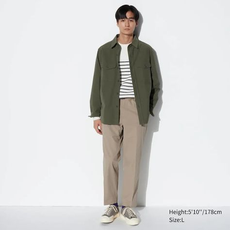 Men’s Fashion Uniqlo, Uniqlo Men Outfit Casual, Casual Outfits Male, Ankle Pants Outfit Men, Uniqlo Men Outfit, Uniqlo Looks, Ankle Pants Outfit, Smart Ankle Pants, Outdoor Wedding Outfit