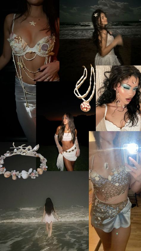 Sparkly siren halloween costume #sirenhalloween #sirencostume #halloweenaesthetic #halloweencostume #halloweencostumeinspo #mermaidcore #mermaidaesthetic #mermaidcostume Siren Mythical Creatures, Cool Mermaid Costume, Gold Mermaid Costume, Mermaid Siren Halloween Costume, Siren Costume Aesthetic, Diy Siren Costume, Siren Outfit Halloween, Siren Costume Ideas, Mermaid Siren Costume