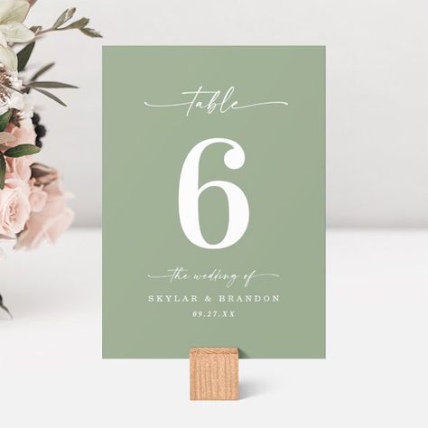 Simple Solid Color Light Leaf Green Wedding Table Number Plain Background Colors, Green Wedding Table, Table Numbers Wedding Elegant, Modern Wedding Reception, Wedding Reception Dinner, Table Number Card, Wedding Table Number Cards, Card Table Wedding, Winter Wedding Colors