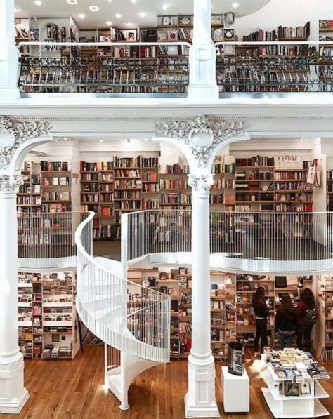 10 of the Best Bookstores Around the World - Passion Passport World Library, Bookstore Cafe, Dream Library, Beautiful Library, Book Stores, Bucharest Romania, Conde Nast Traveler, Home Library, End Of Summer