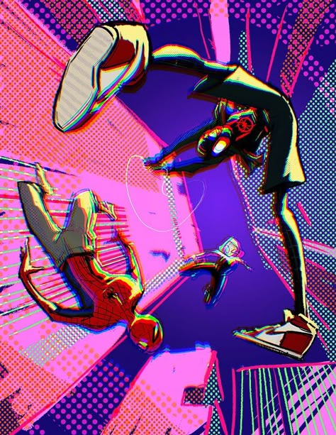 Spider verse All Spiderman, Image Spiderman, Miles Morales Spiderman, Into The Spider Verse, Spiderman Artwork, Spider Art, Japon Illustration, Marvel Spiderman Art, Verse Art