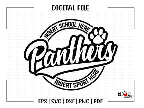 Panther Mascot Shirt Ideas, Panther Cheer Shirts, Panthers School Spirit Shirts, Panther Svg, School Spirit Shirts Designs, Panthers Svg, Softball Ideas, Lion Clipart, School Shirt Designs