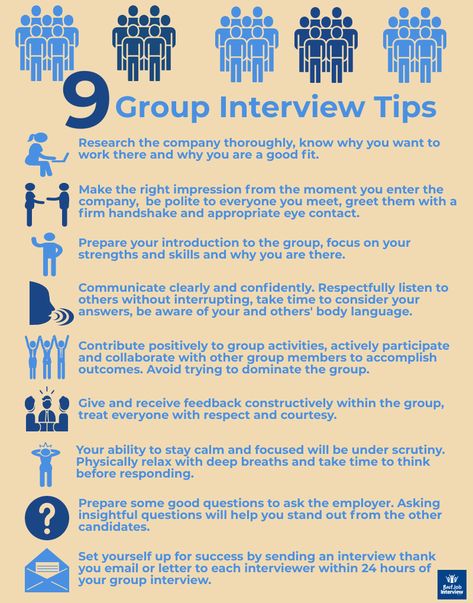 9 Group Interview Tips #groupinterview Group Interview Tips, Panel Interview Tips, Best Interview Questions, Group Interview, Job Interview Answers, Work Interview, Cv Writing, Job Interview Preparation, Interview Techniques