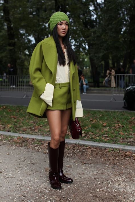 London Fashion by Paul: Street Muses...Before Gucci Spring/Summer 2025...MFW, Yoyo Cao Yoyo Cao, Gucci Spring, London Fashion, Muse, Milan, Spring Summer, Gucci, London, Street Style