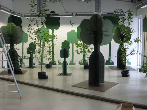 Forest installation | Flickr - Photo Sharing! Forest Installation, Modern Wedding Decor, Museum Displays, Interactive Installation, Exhibition Stand Design, Exhibition Display, Exhibition Booth, Forest Art, Popular Quotes