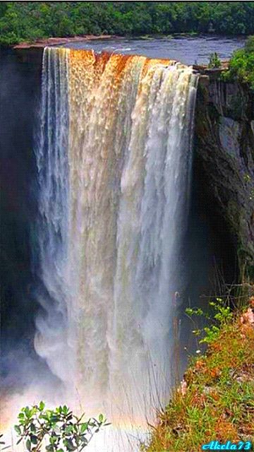 Large Waterfall, Beautiful Waterfalls, Alam Yang Indah, Amazing Nature, Nature Pictures, Nature Photos, Nature Beauty, Beautiful World, Beautiful Landscapes