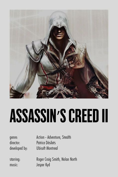 Assassins Creed Poster, Creed Wallpaper, Poster Polaroid, Assassin's Creed Wallpaper, Assassins Creed Ii, Assassins Creed Black Flag, Game Posters, Mini Posters, Assassins Creed Origins