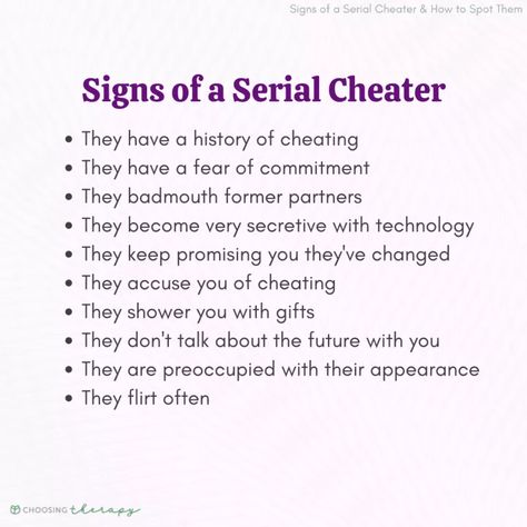 20 Signs of a Serial Cheater & How to Spot Them Cheaters Will Always Be Cheaters, Emotional Cheaters, Signs Of A Cheater, Family Relationship Chart, Serial Cheater, Cheating Husband Quotes, Personal Accountability, Loving An Addict, No Remorse