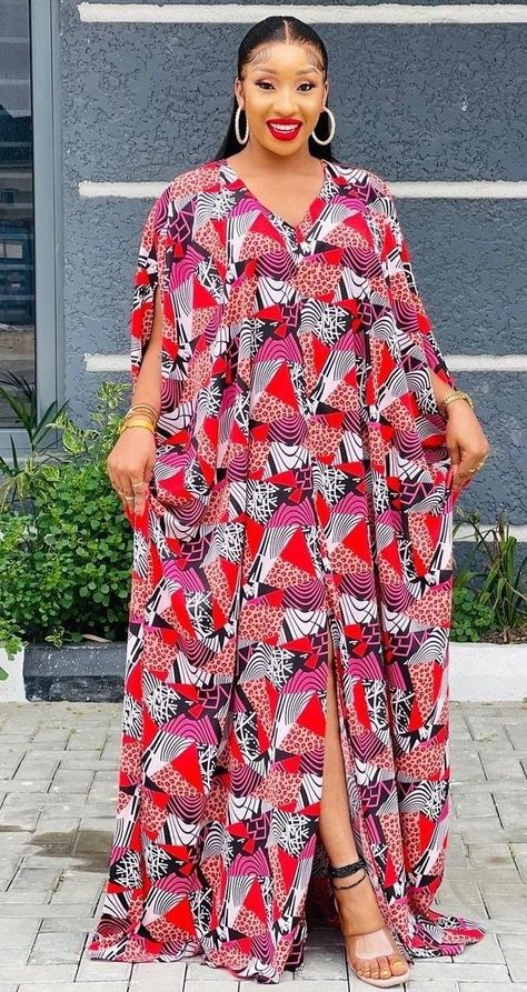 Dera Dress Designs, Gown Styles For Materials, Styles For Materials, Chiffon Bubu Gown Styles, Latest Material Gown Styles, Free Gown, Materials Gown Style, Bubu Gown, Boubou Styles For Women