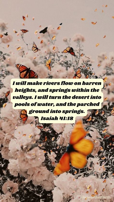 Aesthetic Butterflies, Bible Verse Isaiah, Bible Aesthetic, Scripture Wallpaper, Spiritual Warfare Prayers, Bible Teachings, Prayer Scriptures, Spiritual Warfare, Love The Lord