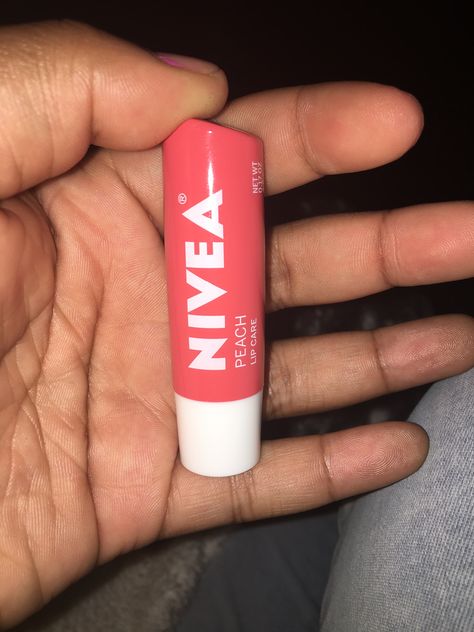 Nivea {peach 🍑} Great lip care Nivea Peach Lip Balm, Nivea Lip Balm, Peachy Lip, Peach Lip Balm, Peach Lips, Lip Care, Lip Balm, Lip Gloss, The Balm