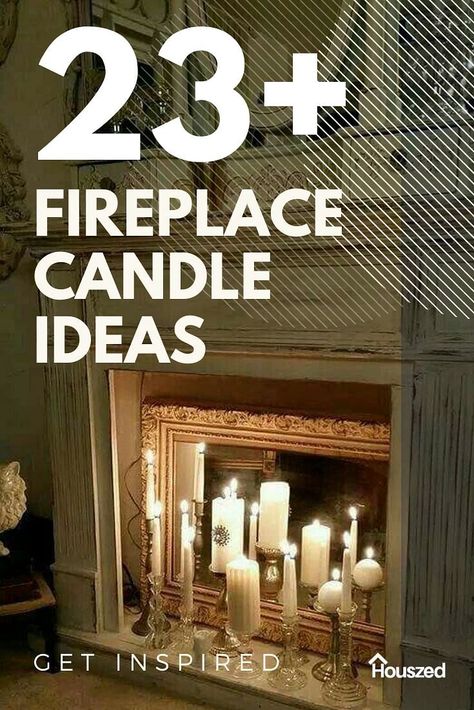 Get inspired with our FIREPLACE CANDLE IDEAS. Our images will leave you excited and full of inspiration. Get your creative juices flowing with Houszed... #fireplacecandleideas #fireplacecandleideasfireplaces #candleinfireplaceideas #candlefireplaceideasdiy #candlefireplaceideasrustic #candlefireplaceideasmodern #fireplacecandledecor #fireplacecandledecorideas #candlepillarsdecorfireplace #fireplacemantlecandledecor #fireplacecandledesign #fireplacecandledisplay #candledisplayinfireplace #candled Candles For Fireplace Hearth, Led Candles In Fireplace, Fireplace With Candlesticks, Candle For Fireplace, Decorations For Inside Fireplace, Flameless Candles In Fireplace Ideas, Pillar Candles In Fireplace, Fireplace Lit With Candles, Fireplace Filled With Candles