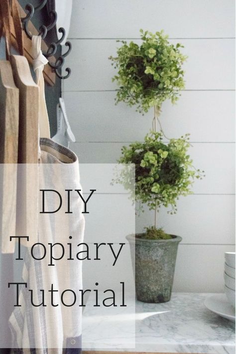 Lemon Topiary Diy, Wire Topiary Frames Diy, How To Make A Topiary Tree Diy, Porch Topiary Ideas, Diy Topiary Trees Front Doors, Diy Topiary Trees, Tabletop Topiary, Diy Topiary, Floral Topiaries