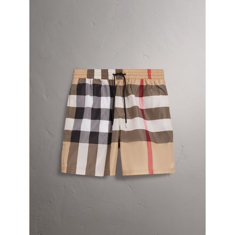 BURBERRY . #burberry #cloth # Burberry Shorts, Men Sandals, British Outfits, Burberry Men, Mens Sandals, Swim Shorts, Mens Shorts, Camel, Burberry