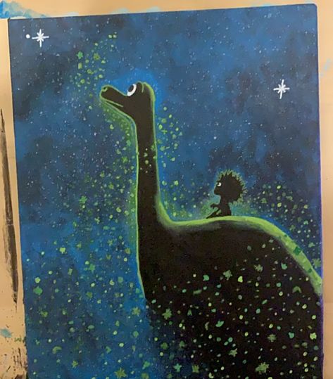 Disney Canvas Paintings, Dinosaur Painting, Marvel Paintings, Lion King Drawings, Good Dinosaur, Disney Canvas Art, Disney Canvas, Disney Paintings, Hippie Painting