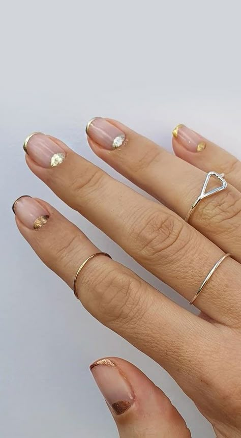 Moon French Tip Nails, Half Moon French Nails, Moon Nail Art Design, Half Moon Nail Designs, Half And Half Nails, 1920s Nails, Pagan Spring, Moon Nail Art, Half Moon Manicure