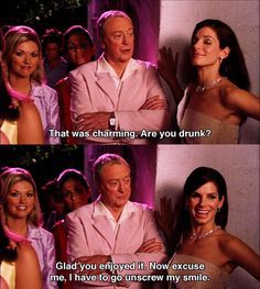 Miss Congeniality Miss Congeniality Quotes, Sandra Bullock Movies, Miss Congeniality, Favorite Movie Quotes, Chick Flicks, Movie Lines, Film Quotes, Tv Show Quotes, Tv Quotes