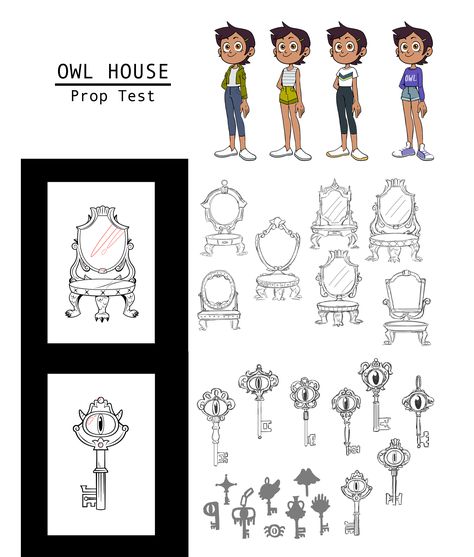 Owl House Props, Toh Character Sheet, The Owl House Character Base, The Owl House Concept Art, The Owl House Character Design, The Owl House Oc Base, Human And Demon, The Boiling Isles, Static Poses