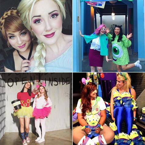 Disney Duos: 21 Brilliant Costumes For Best Friends Disney Duos Costumes, Costumes For Best Friends, Pair Costumes, Disney Duos, Disney Eras, Halloween Duos, Friend Costumes, Duo Costumes, Best Friend Halloween Costumes