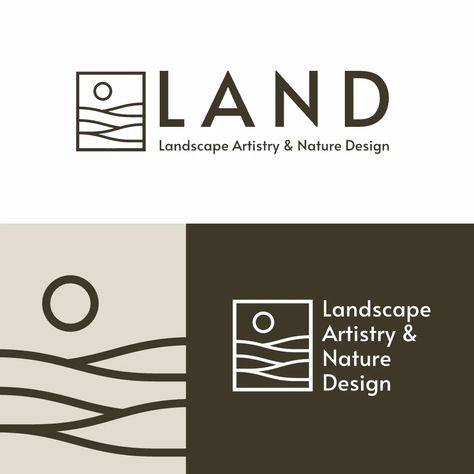 Take your Logo design to the next level by using this Landscape Artistry - Landscaping Logo design template by Yzabelle Wuthrich. Use this ready-to-use Logo design and start designing like a Pro. Landscape Company Logos, Aesthetic Vector, Natural Illustration, House Greenhouse, Outdoor Architecture, Landscaping Logo, Nature Logo Design, Logo Branding Design, Typographic Logo Design