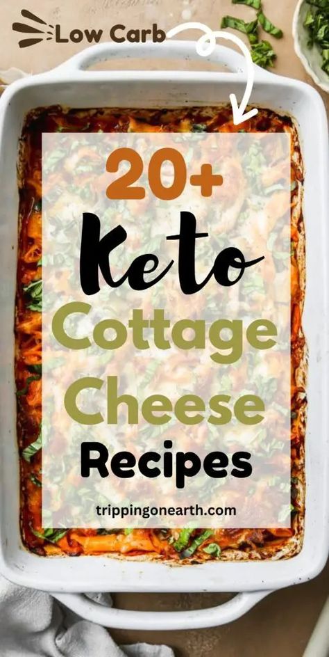 20+ Keto Cottage cheese Recipes for a Healthy Low-Carb Lifestyle - Tripping On Earth Whipped Cottage Cheese Dessert, Keto Cottage Cheese Recipes, Cottage Cheese Cookies, Cottage Cheese Dessert, Keto Cottage Cheese, Cheese Casserole Recipes, Cottage Cheese Dinner, Cheesy Casserole Recipes, Whipped Cottage Cheese