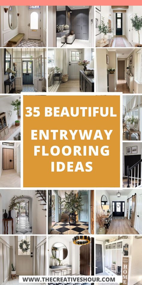 Set the tone for your home with creative Entryway Flooring Ideas. Explore practical and aesthetically pleasing designs to make a lasting impression right from the moment you step inside. Tile Floor Ideas Entryway, Foyer Tiles Ideas, Tile Entry To Wood Floor, Entrance Way Flooring Ideas, Ceramic Tile Entryway, Foyer Tile Ideas Entryway Modern, Hallway Flooring Ideas Tile, Entry Flooring Ideas Entryway, Entryway Ideas Tile Floor