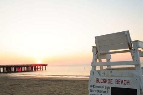 Buckroe Beach & Park | Hampton, VA - Official Website Party W Friends, Breakfast Outside, Outside Party, Hampton Virginia, Beach Lifeguard, Virginia History, Bonfire Party, Virginia Is For Lovers, Clean Beach