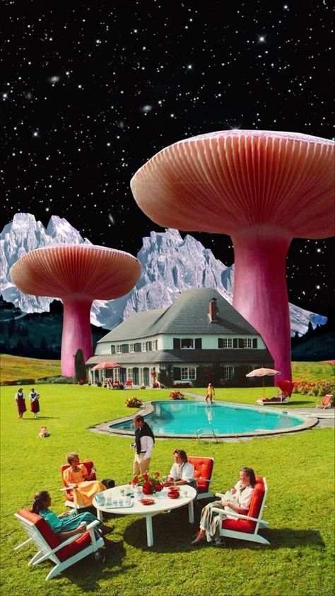 adobecreate on Instagram: “In college I studied Digital Media, but I was never sure what I wanted to do with it,” recalls Maisie Kane. “One weekend I was visiting… Surrealist Collage, Surreal Collage Art, Digital Collage Art, Surreal Collage, Visiting Nyc, Vintage Collage, Mystical Art, Mushroom Art, Collage Design