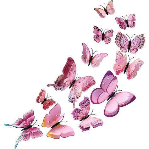 Butterfly Birthday Decorations, 3d Butterfly Wall Decor, Butterfly Wall Decals, Butterfly Decal, 3d Butterfly Wall Stickers, Butterfly Wall Decor, 3d Butterfly, Girl’s Room, Butterfly Wall Stickers