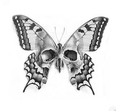 Butterfly Skull Neck Tattoo, Butterfly With Skull Tattoo Design, Bad Butterfly Tattoo, Moth On Neck Tattoo, Scull Butterfly Tattoos, Moth Butterfly Tattoo Design, Skull In Butterfly Tattoo, Skull Neck Tattoos Women, Memento Mori Butterfly Tattoo