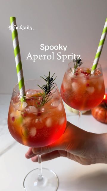 Cocktails (21+ to follow) on Instagram: "The only way a spritz can get better is by making it spooky!🍷 Tag someone you want to make these spooky Aperol spritz’s with!

#halloween #aperol #spritz #spooky #cocktail #fyp" Halloween Aperol Spritz, Halloween Spritz, Aperol Spritz, Follow On Instagram, Tag Someone, Get Better, The Only Way, Canning, Halloween