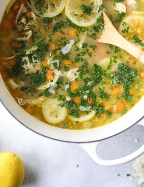 EASY LEMON CHICKEN SOUP. Lemon Chicken Noodle Soup, Lemon Recipes Healthy, Easy Lemon Chicken, Chicken Broth Soup, Cold Weather Comfort Food, Lemon Soup, Lemon Chicken Soup, Chicken Noodle Soup Easy, Chicken Bone Broth