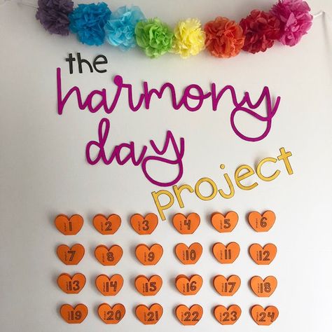 Harmony Day Activities, Diversity Activities, Diversity In The Classroom, Harmony Day, School Newsletter, Pin Up Posters, Teacher Planning, Student Guide, Rainbow Sky