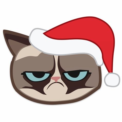 Grumpy Cat Cartoon, Grumpy Cat Art, Grumpy Cat Christmas, Diy Christmas Door, Grumpy Face, Animal Humor, Cat Png, Bah Humbug, Animal Help