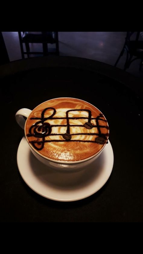 Coffee And Music, Music Cafe, Music Notes Art, Gym Music, Music House, Music Cover Photos, Coffee Music, Coffee Illustration, Notes Art