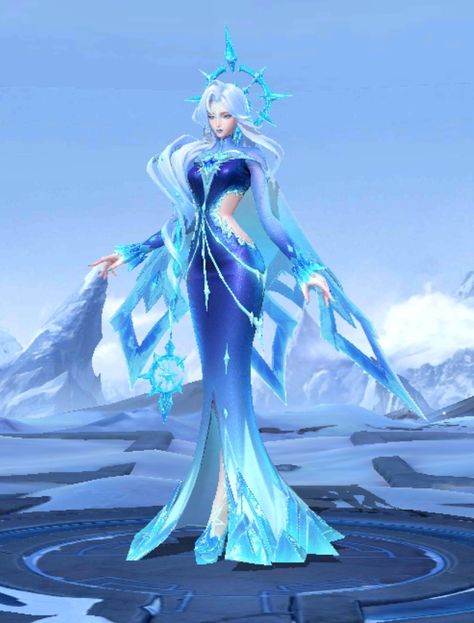 Mobile Legends Aurora, Aurora Mlbb, Valir Mobile Legends Wallpaper, Miya Skin Mobile Legends, Mlbb Miya Skin, Mlbb Pharsa Skin, Minecraft Party Decorations, Minecraft Party, Lol League Of Legends