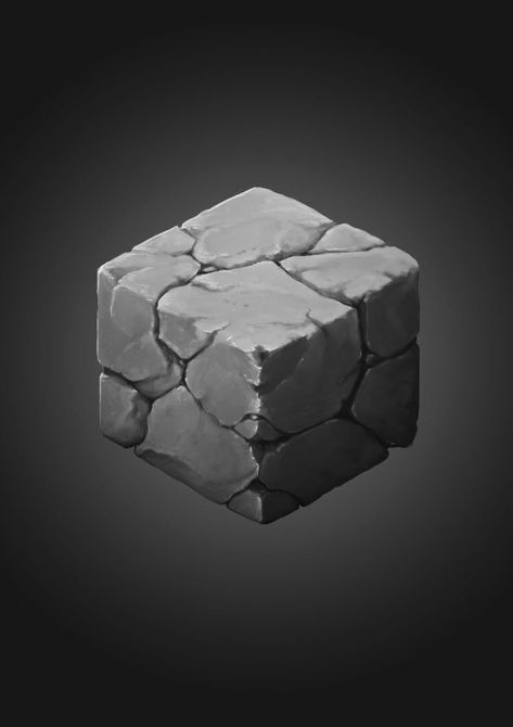 Stone Texture Tutorial, Rock Texture Drawing, Stone Texture Drawing, Stone Concept Art, Texture Cubes, Drawing Stone, Stone Drawing, Rock Texture, Art Cube