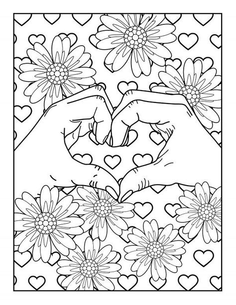 Coloring pages of flowers for adults and kids to relax and relieve. #Coloring_Pages_Aesthetic_Coquette #Coloring_Pages_Aesthetic_Indie #Pretty_Coloring_Pages #Aesthetic_Coloring_Sheets Coloring Pages Aesthetic Indie, Coloring Pages Of Flowers, Aesthetic Coloring Sheets, Aesthetic Colouring Pages Printable, Flower Colouring, Emotional Activities, A Coloring Page, Coloring Designs, Recreation Therapy