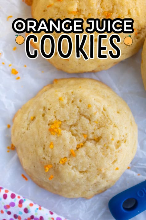 Orange Juice Cookies, Carrot Recipes Side Dishes, Chocolate Orange Cookies, Icebox Cookies, The Perfect Cookie, Orange Cookies, Cookie Bakery, Baking Basics, Soft Sugar Cookies